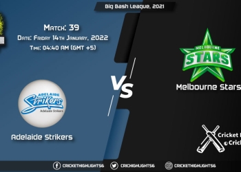 STR vs STA, Live Scorecard, Match 39, January 14, 2022, Live Cricket Score, Big Bash League, 202122
