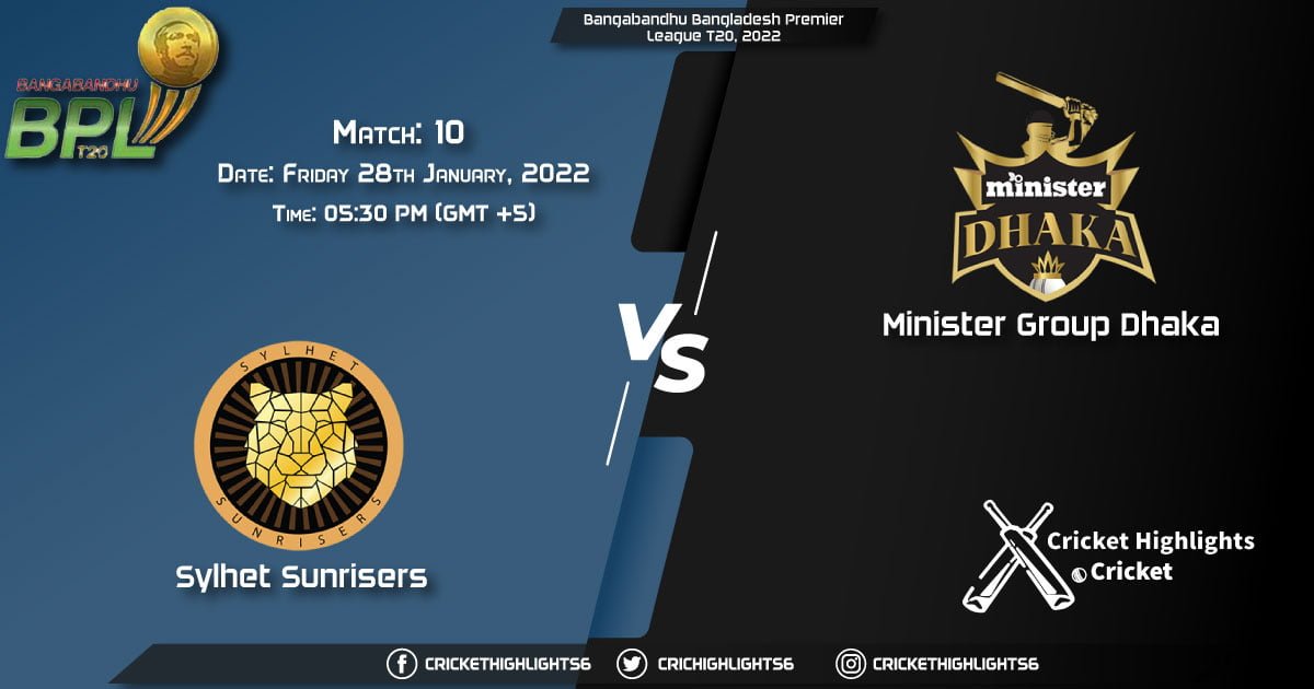 SYL vs MGD, Live Scorecard, Match 10, January 28, 2022, Bangabandhu Bangladesh Premier League T20, 2022