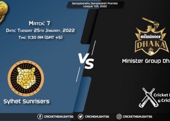 SYL vs MGD, Live Scorecard, Match 7, January 25, 2022, Bangabandhu Bangladesh Premier League T20, 2022