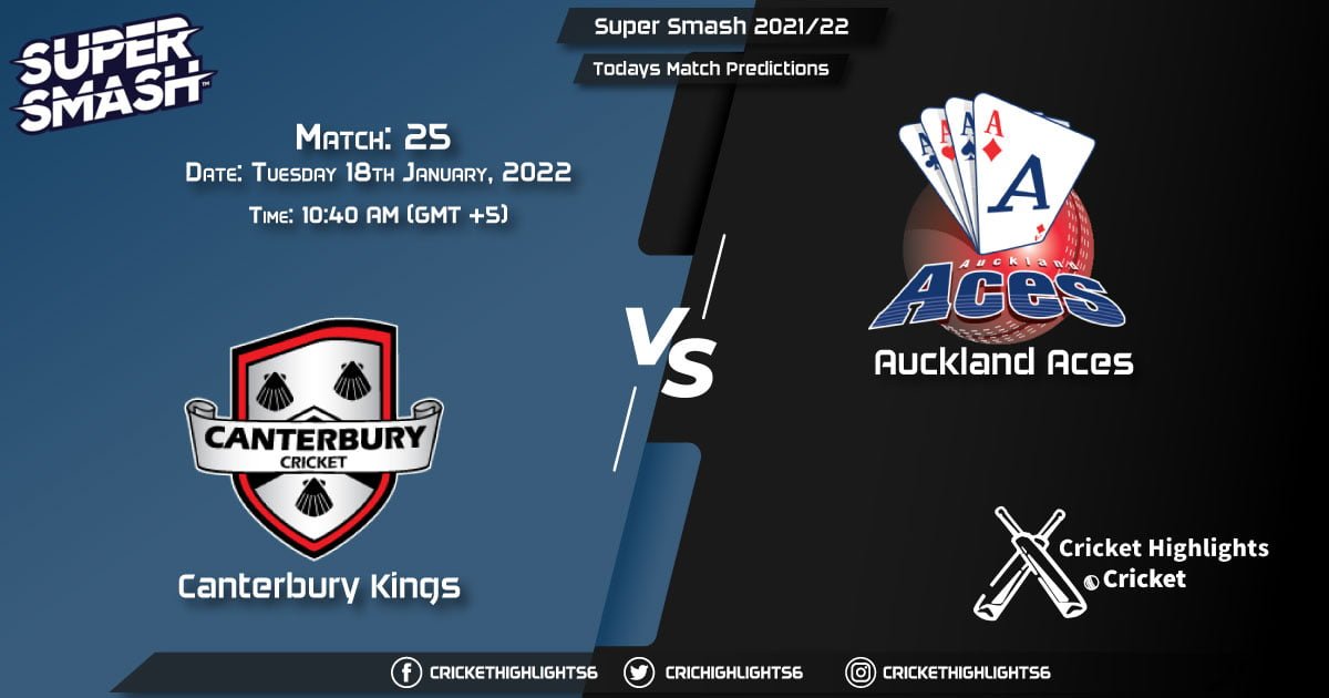 Super Smash 202122, Match 25 CTB vs AA, Playing 11 & Today's Match Predictions
