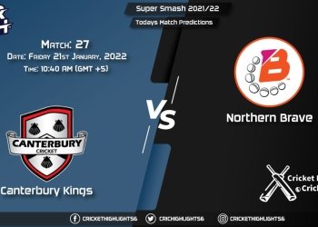 Super Smash 202122, Match 27 CTB vs NB, Playing 11 & Today's Match Predictions