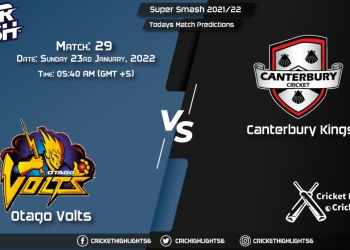 Super Smash 202122, Match 29 OV vs CTB, Playing 11 & Today's Match Predictions