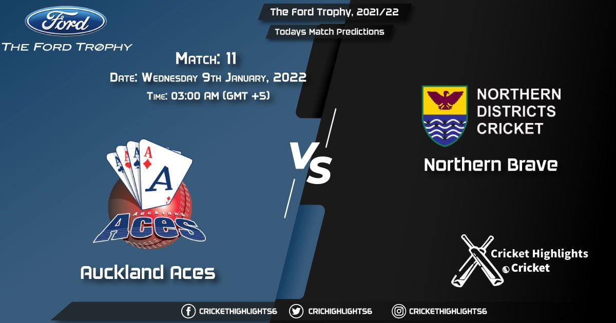 The Ford Trophy, 202122, Match 11 AA vs NB, Playing 11 & Today's Match Predictions