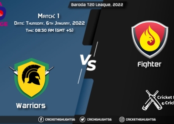 WAR vs FIG, Live Scorecard, Match 1, January 6, 2021, Live Cricket Score, Baroda T20 League, 2022