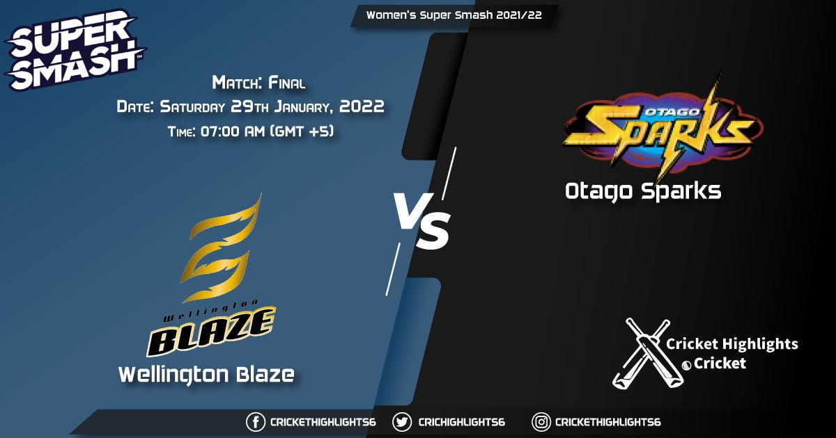WB-W vs OS-W, Live Scorecard, Match Final, January 29, 2022, Women's Super Smash 202122