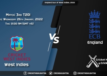 WI vs ENG, Live Scorecard, Match 3rd T20I, January 26, 2022, England tour of West Indies, 2022
