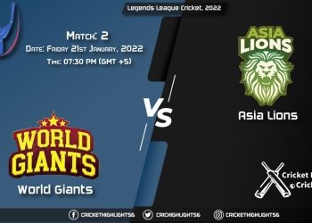 WOG vs ASL, Live Scorecard, Match 2, January 21, 2022, Live Cricket Score, Legends League Cricket, 2022