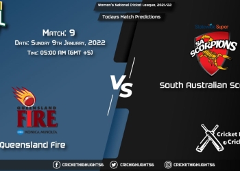 Women's National Cricket League, 202122, Match 9 QUN-W vs SAU-W, Playing 11 & Today's Match Predictions
