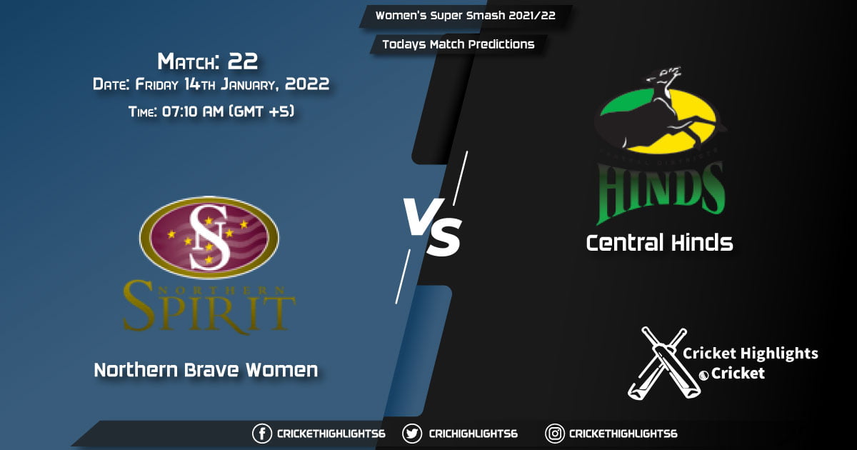 Women's Super Smash 202122, Match 22 NB-W vs CH-W, Playing 11 & Today's Match Predictions