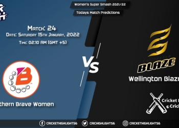 Women's Super Smash 202122, Match 24 NB-W vs WB-W, Playing 11 & Today's Match Predictions