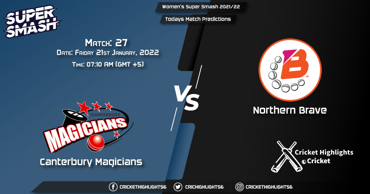 Women's Super Smash 202122, Match 27 CM-W vs NB-W, Playing 11 & Today's Match Predictions