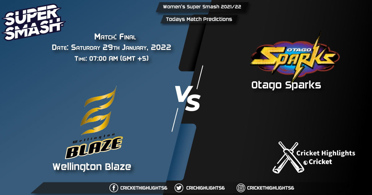 Women's Super Smash 202122, Match Final WB-W vs OS-W, Playing 11 & Today's Match Predictions