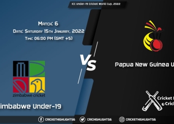 ZIM-U19 vs PNG-U19, Live Scorecard, Match 6, January 15, 2022, Live Cricket Score, ICC Under-19 Cricket World Cup, 2022