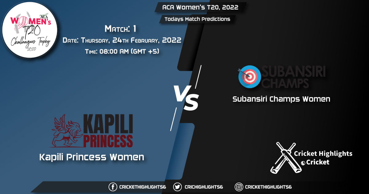 ACA Women's T20, 2022, Match 1 KP-W vs SBC-W, Playing 11 & Today's Match Predictions