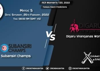 ACA Women's T20, 2022, Match 5 SBC-W vs DV-W, Playing 11 & Today's Match Predictions