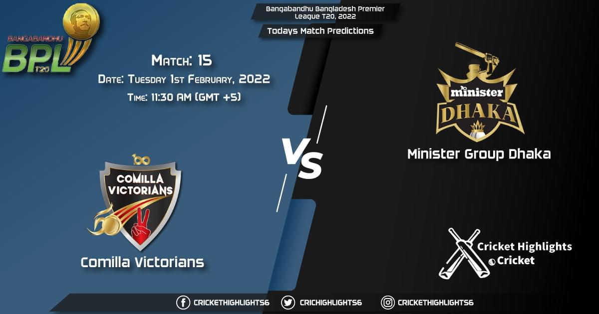Bangabandhu Bangladesh Premier League T20, 2022, Match 15 COV vs MGD, Playing 11 & Today's Match Predictions