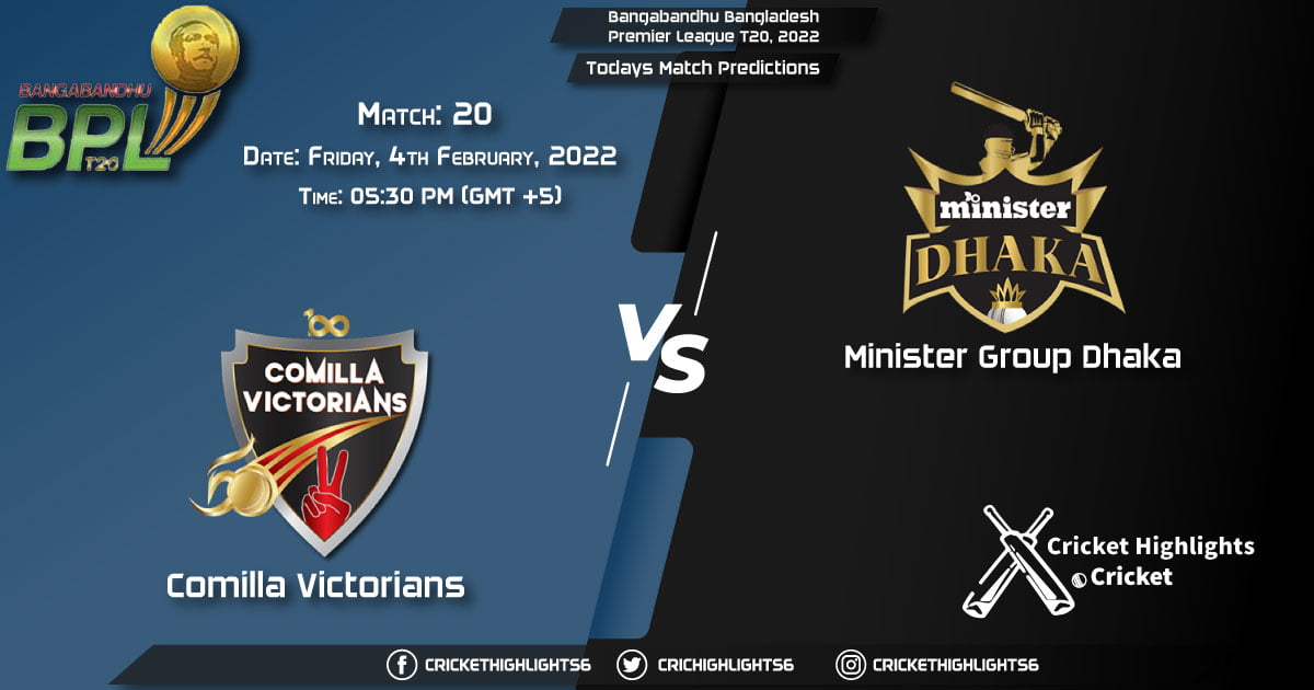 Bangabandhu Bangladesh Premier League T20, 2022, Match 20 COV vs MGD, Playing 11 & Today's Match Predictions