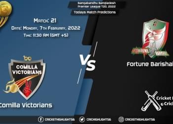 Bangabandhu Bangladesh Premier League T20, 2022, Match 21 COV vs FBA, Playing 11 & Today's Match Predictions