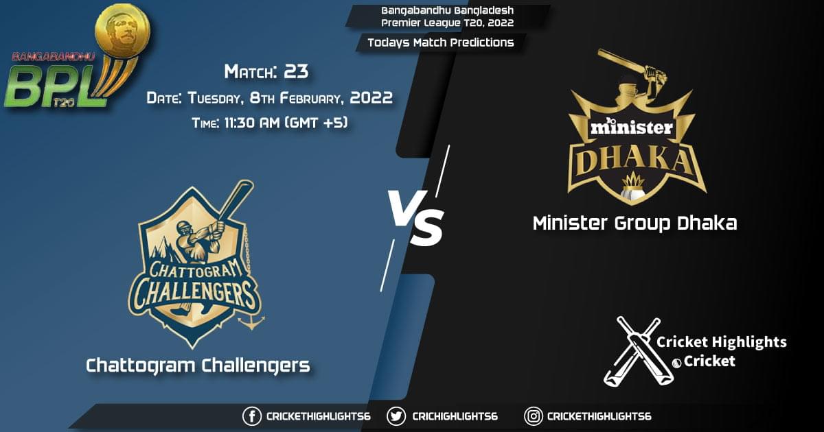 Bangabandhu Bangladesh Premier League T20, 2022, Match 23 CCH vs MGD, Playing 11 & Today's Match Predictions