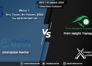 CBFS T-10 League, 2022, Match 1 IGM vs PHT, Playing 11 & Today's Match Predictions