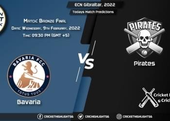 ECN Gibraltar, 2022, Match Bronze Final BAV vs PIR, Playing 11 & Today's Match Predictions