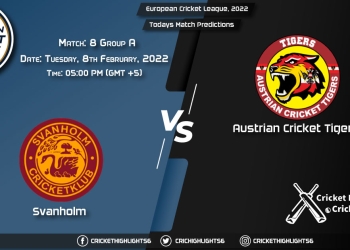 European Cricket League 2022, Group A Match 8 SVH vs ACT, Playing 11 & Today's Match Predictions