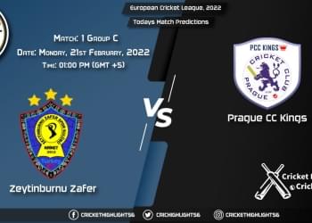European Cricket League, 2022, Match 1 Group C ZTB VS PCK, Playing 11 & Today's Match Predictions