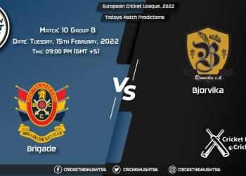 European Cricket League 2022, Match 10 Group B BRI vs BJA, Playing 11 & Today's Match Predictions