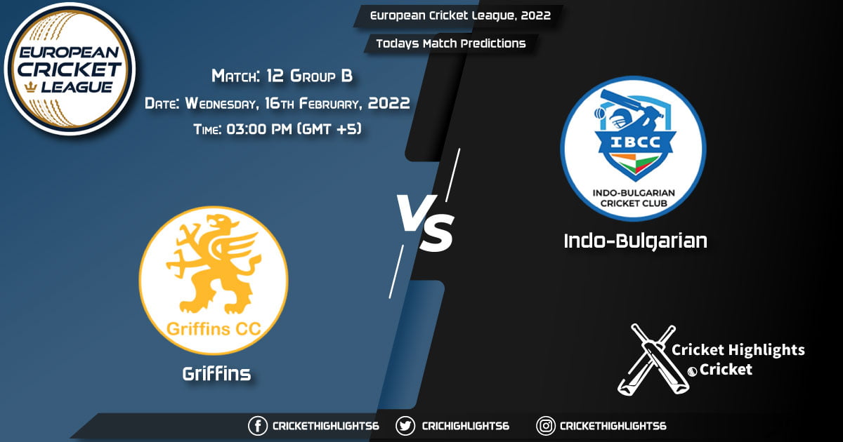 European Cricket League 2022, Match 12 Group B GRI vs INB, Playing 11 & Today's Match Predictions