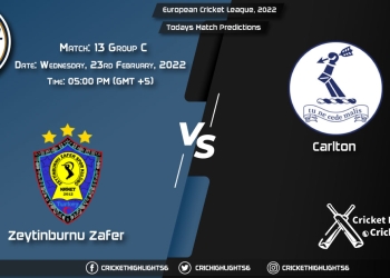 European Cricket League, 2022, Match 13 Group C ZTB vs CAR, Playing 11 & Today's Match Predictions