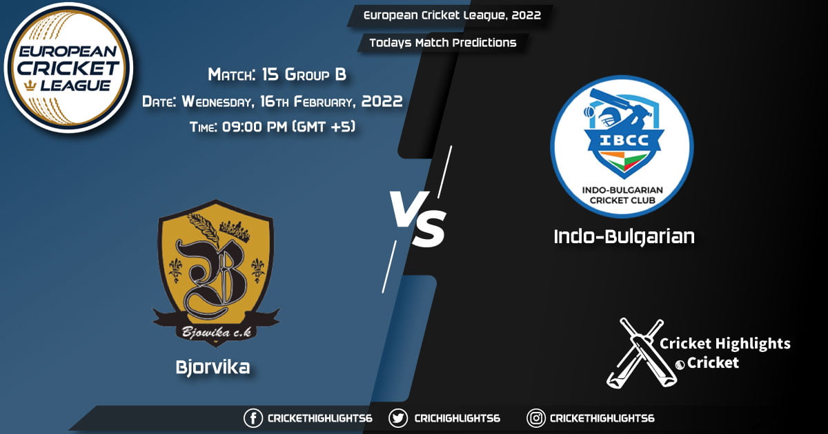 European Cricket League 2022, Match 15 Group B BJA vs INB, Playing 11 & Today's Match Predictions
