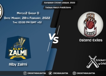 European Cricket League, 2022, Match 2 Group D ALZ vs OEX, Playing 11 & Today's Match Predictions