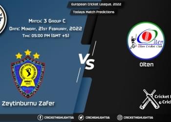 European Cricket League, 2022, Match 3 Group C ZTB vs OLT, Playing 11 & Today's Match Predictions