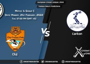 European Cricket League, 2022, Match 4 Group C CLJ vs CAR, Playing 11 & Today's Match Predictions