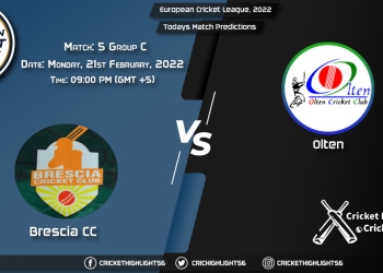European Cricket League, 2022, Match 5 Group C BRE vs OLT, Playing 11 & Today's Match Predictions