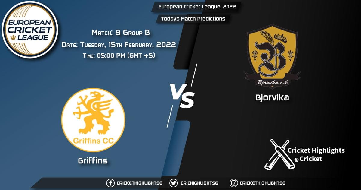 European Cricket League 2022, Match 8 Group B GRI vs BJA, Playing 11 & Today's Match Predictions