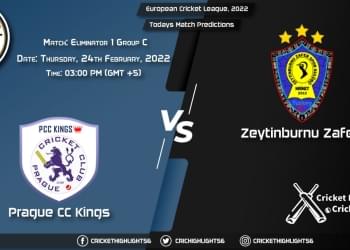 European Cricket League, 2022, Match Eliminator 1 Group C PCK vs ZTB, Playing 11 & Today's Match Predictions