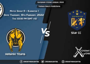 European Cricket League, 2022, Match Group A - Eliminator 1 HT vs STA, Playing 11 & Today's Match Predictions