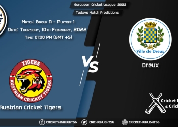 European Cricket League, 2022, Match Group A Playoff 1 ACT vs DRX, Playing 11 & Today's Match Predictions