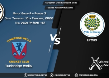 European Cricket League 2022, Match Group A - Playoff 3 TW vs DRX, Playing 11 & Today's Match Predictions