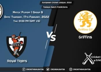 European Cricket League, 2022, Match Playoff 1 Group B ROT vs GRI, Playing 11 & Today's Match Predictions