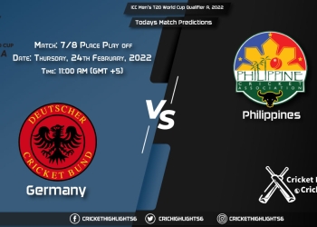 ICC Men's T20 World Cup Qualifier A, 2022, Match 78 Place Play off GER vs PHI, Playing 11 & Today's Match Predictions