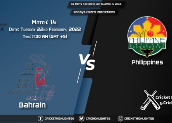 ICC Men's T20 World Cup Qualifier A, 2022, Match 7th Place Play-off Semi-Final BAH vs PHI, Playing 11 & Today's Match Predictions