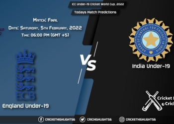 ICC Under-19 Cricket World Cup, 2022, Match Final EN-U19 vs IN-U19, Playing 11 & Today's Match Predictions