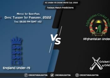 ICC Under-19 Cricket World Cup, 2022, Match Semi-Final 1 EN-U19 vs AF-U19, Playing 11 & Today's Match Predictions