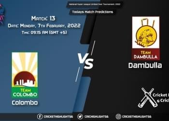 National Super League Limited Over Tournament, 2022, Match 13 COL vs DAM, Playing 11 & Today's Match Predictions
