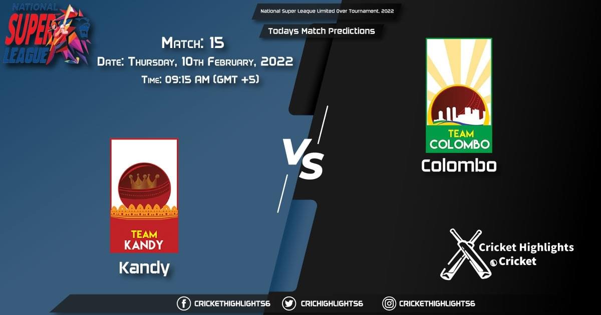 National Super League Limited Over Tournament, 2022, Match 15 KAN vs COL, Playing 11 & Today's Match Predictions
