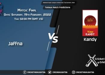 National Super League Limited Over Tournament, 2022, Match Final JAF vs KAN, Playing 11 & Today's Match Predictions