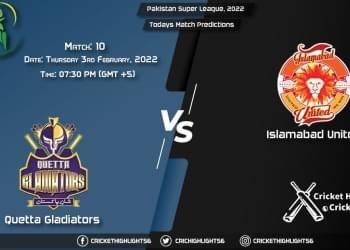 Pakistan Super League, 2022, Match 10 QUE vs ISL, Playing 11 & Today's Match Predictions