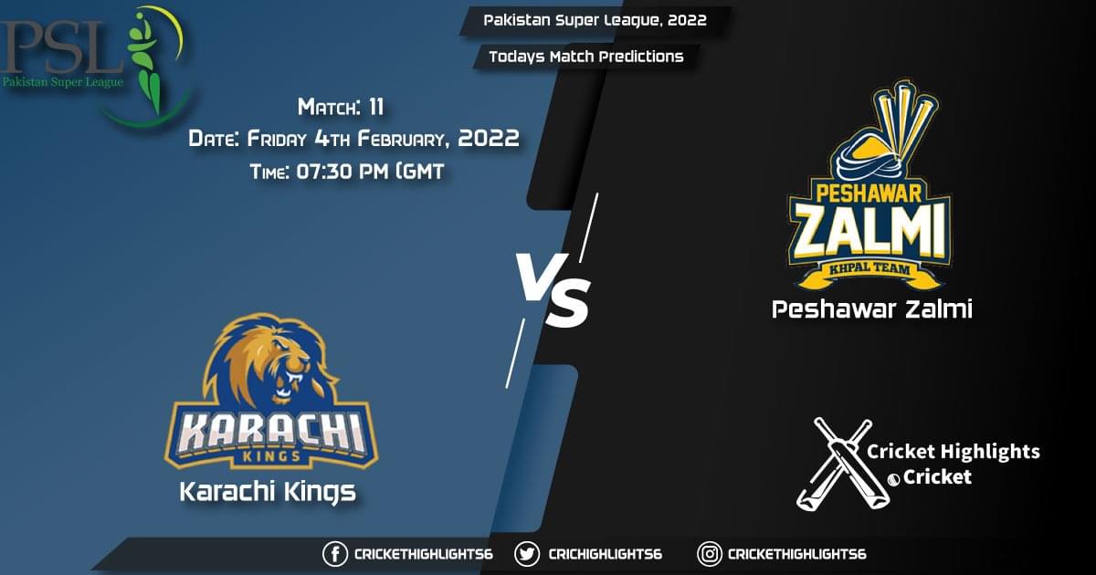 Pakistan Super League, 2022, Match 11 KAR vs PES, Playing 11 & Today's Match Predictions